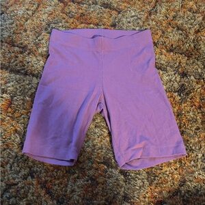Mauve rubbed bike shorts